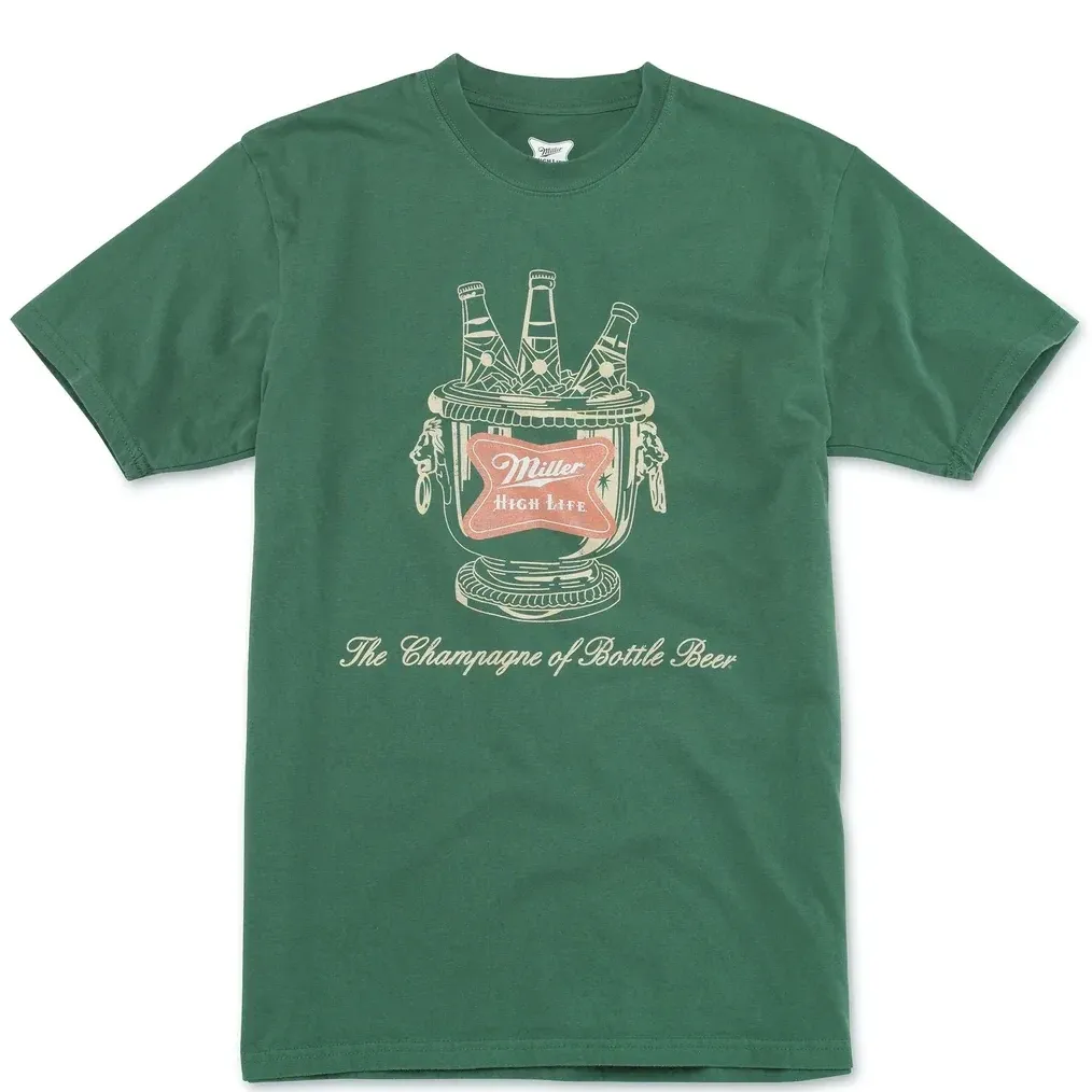 AMERICAN NEEDLE MILLER HIGH LIFE RED LABEL CHAMPAGNE TEE 
