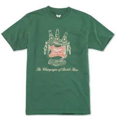 AMERICAN NEEDLE MILLER HIGH LIFE RED LABEL CHAMPAGNE TEE AMERICAN NEEDLE MILLER HIGH LIFE RED LABEL CHAMPAGNE TEE