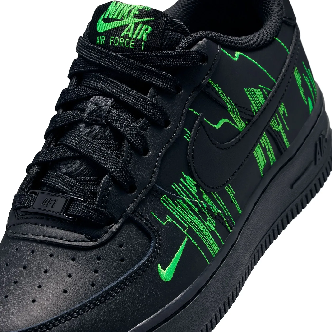Nike Air Force 1 LV8 4 Big Kids' Shoes Black/Green Strike – Glitch