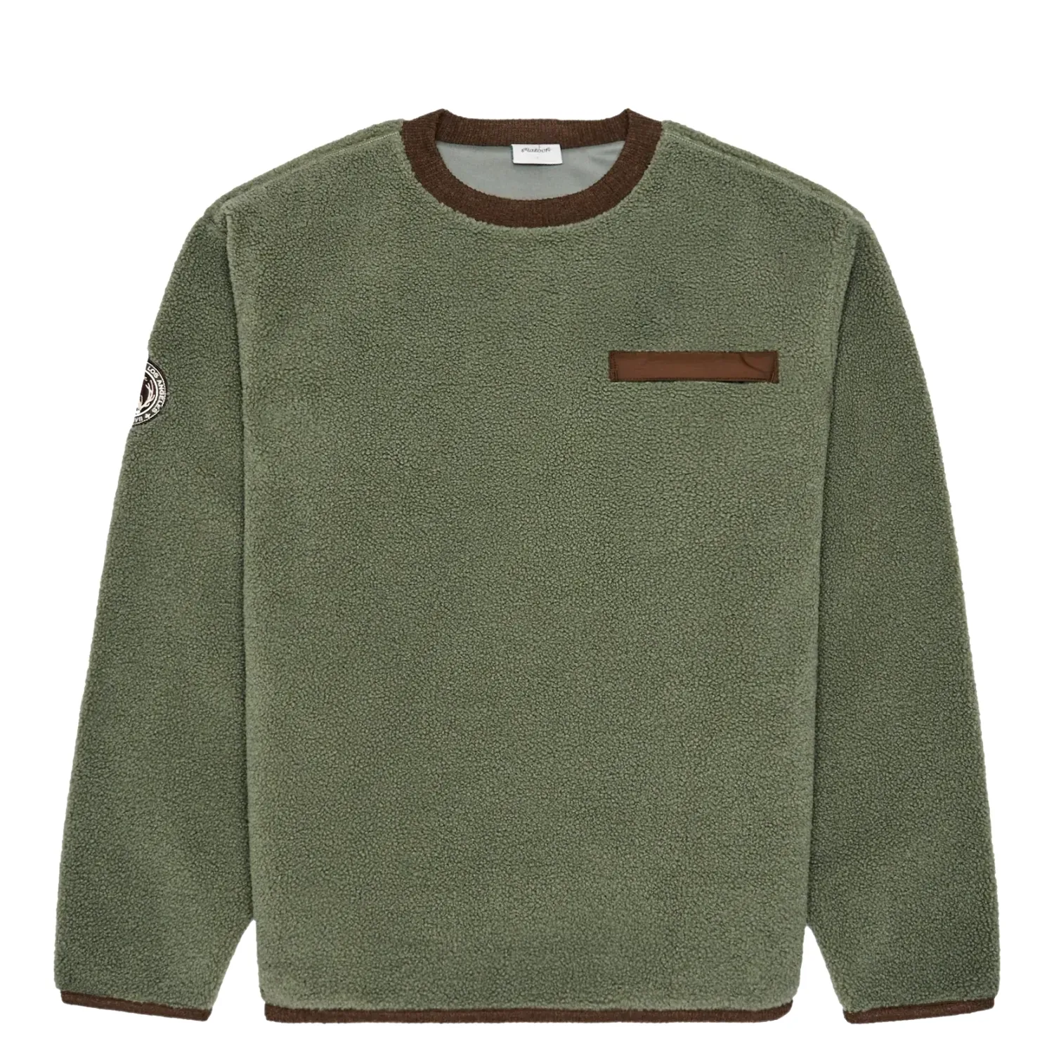 MALBON GOLF HUDSON SHERPA CREWNECK   