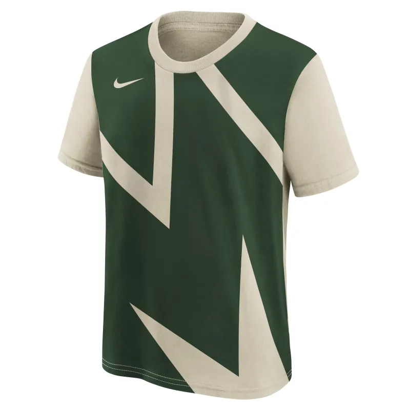 NIKE MILWAUKEE BUCKS CITY EDITION LARGE LOGO MAX90 TEE 