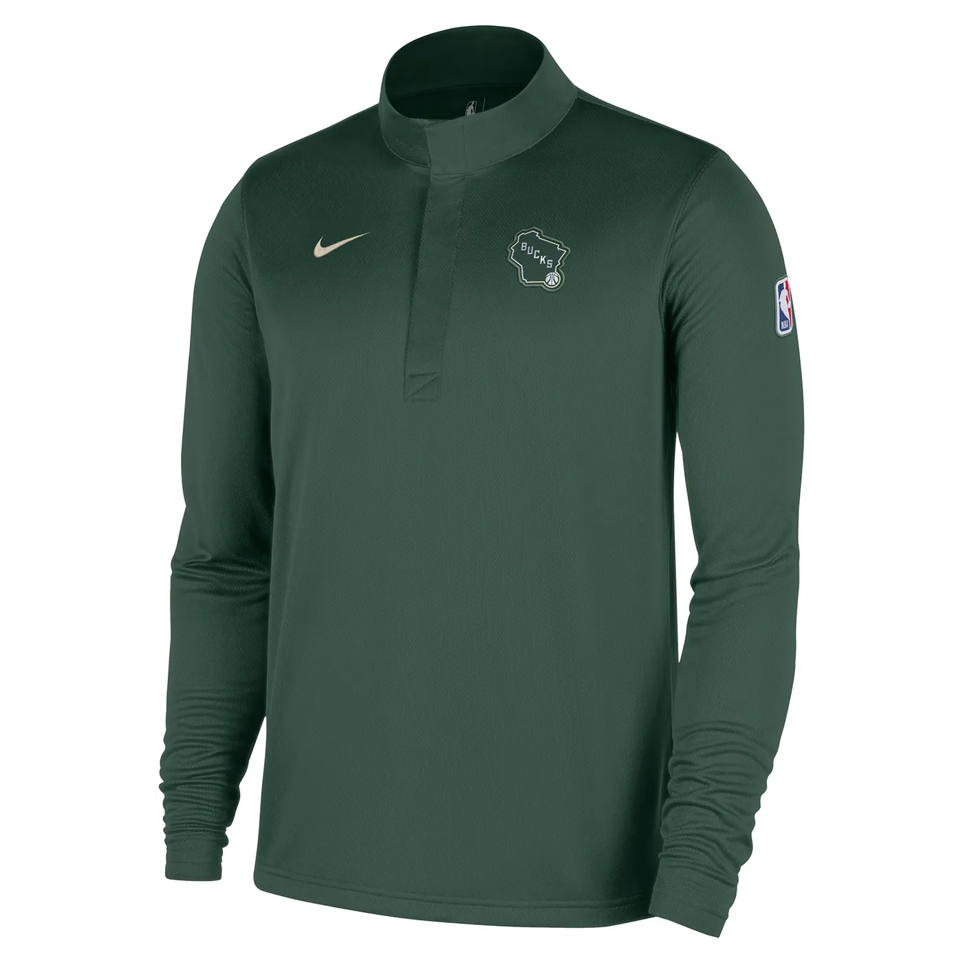 NIKE MILWAUKEE BUCKS CITY EDITION 1/4 ZIP TOP 