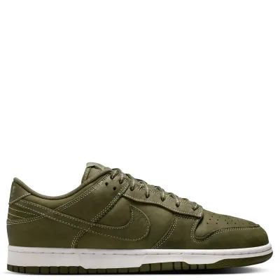 Medial side view of Nike Dunk Low with clean paneling