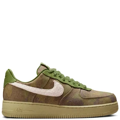 Nike Air Force 1 Low Asparagus camo medial side