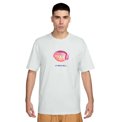 Front view displaying colorful Nike DN flocked graphic