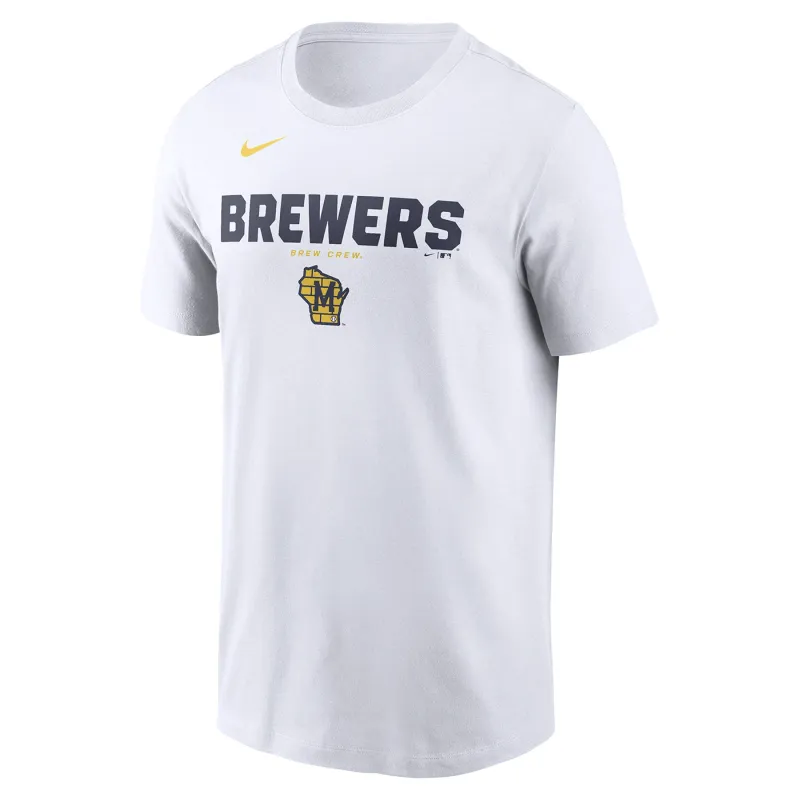 Angled view of Brewers Horizon Tee showing chest graphics