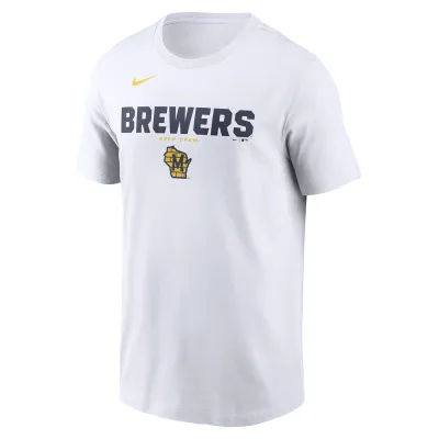 Angled view of Brewers Horizon Tee showing chest graphics