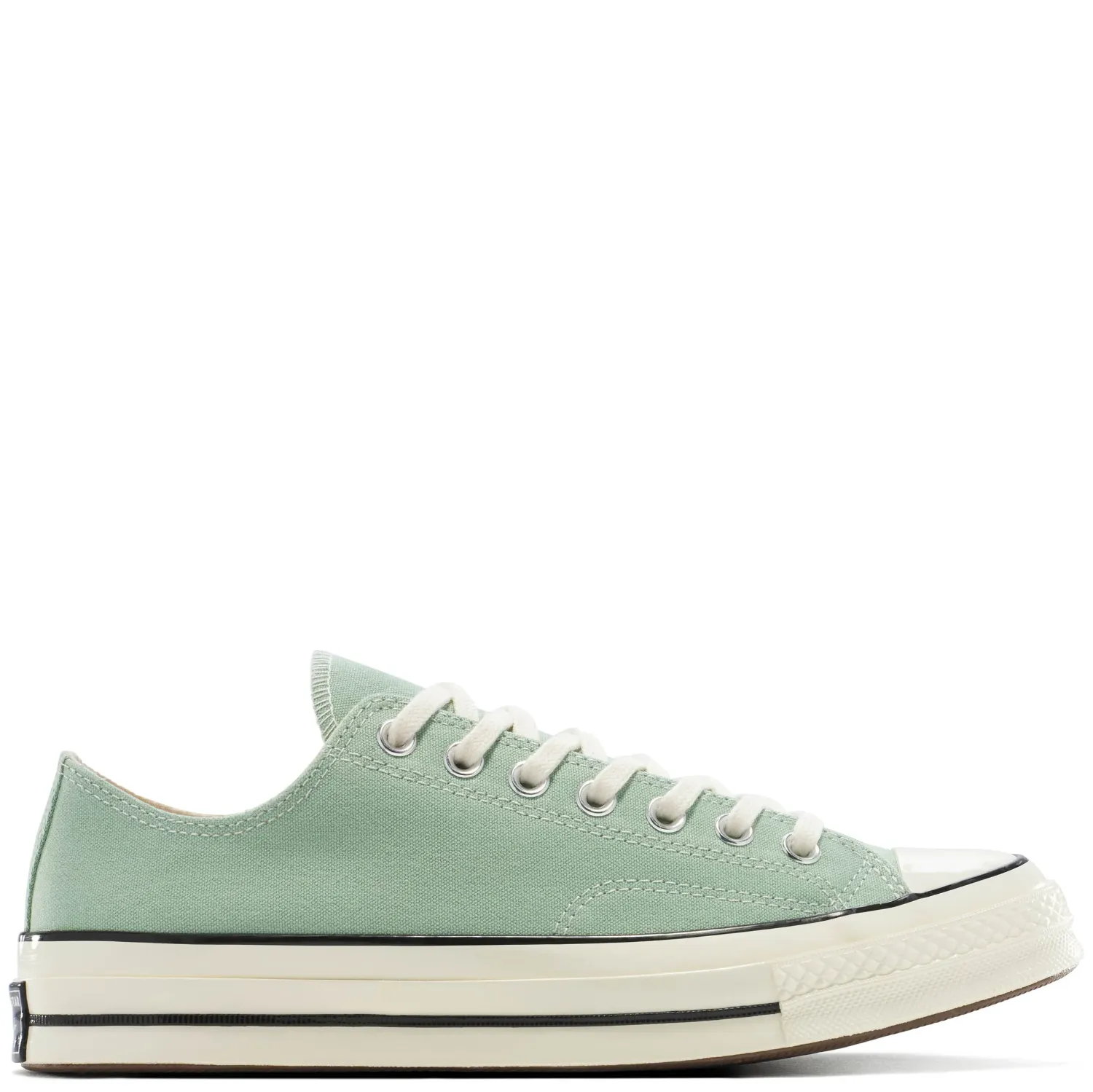 Side profile of Converse Chuck 70 in Thyme Again with egret midsole