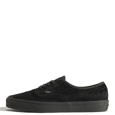 Side profile of Vans Authentic Pony Hair Faded Black