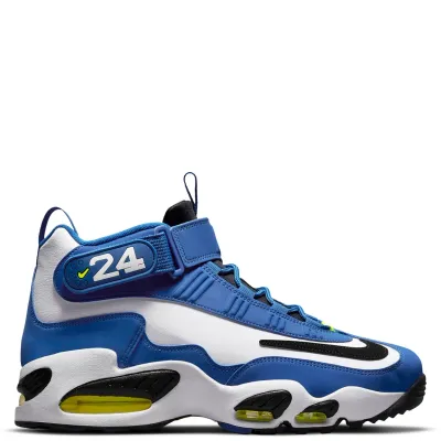 Lateral side view showing 24 strap detail and royal blue overlays.