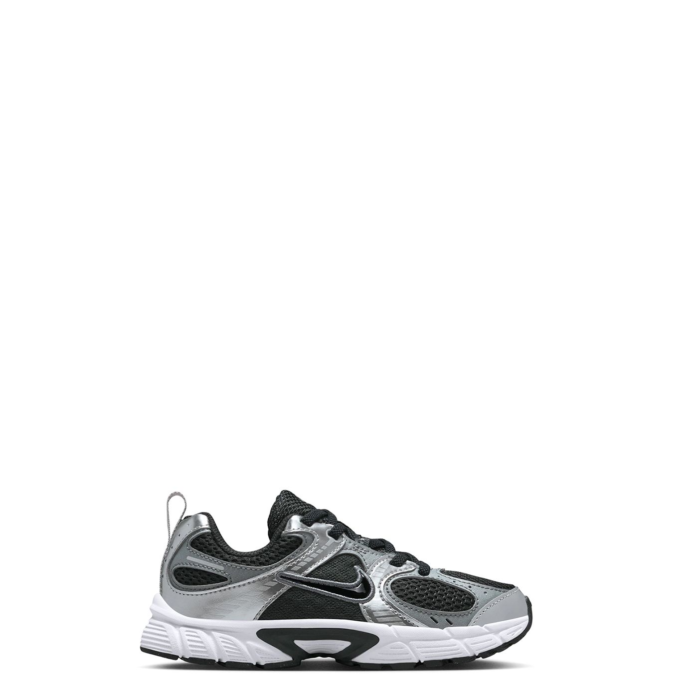 Full lateral profile of Nike V5 RNR PS in Black/Black-Anthracite-Smoke Grey
