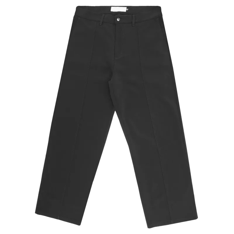 Front Flat Lay Of Students Social Slack Pants – Black.