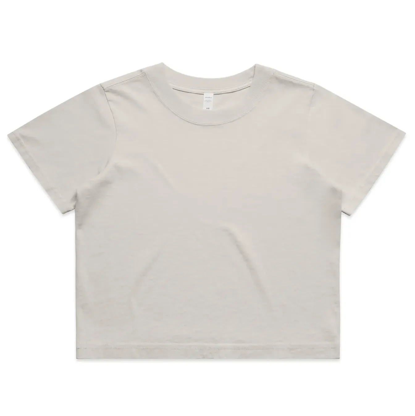 Front Flat Lay Of ASColour WMS Heavy Faded Crop Tee.
