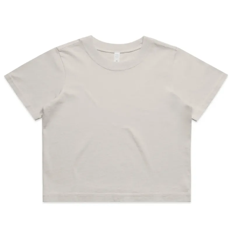 Front Flat Lay Of ASColour WMS Heavy Faded Crop Tee.