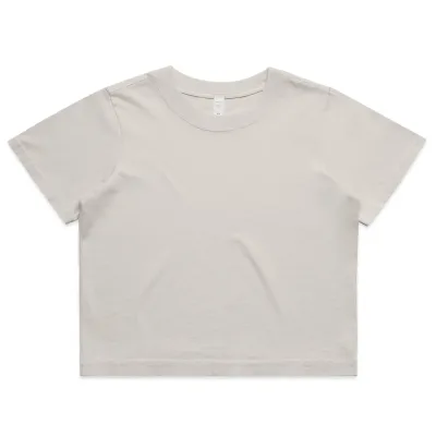 Front Flat Lay Of ASColour WMS Heavy Faded Crop Tee.