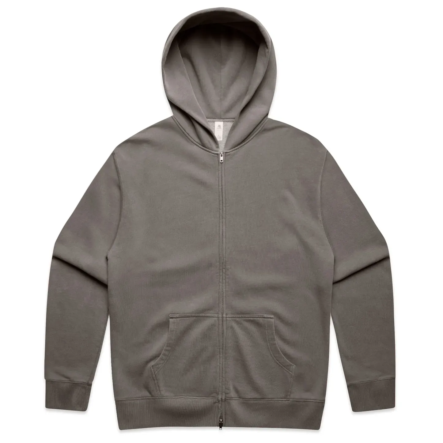 Front Flat Lay Of ASColour Relax Faded Zip Hoodie.