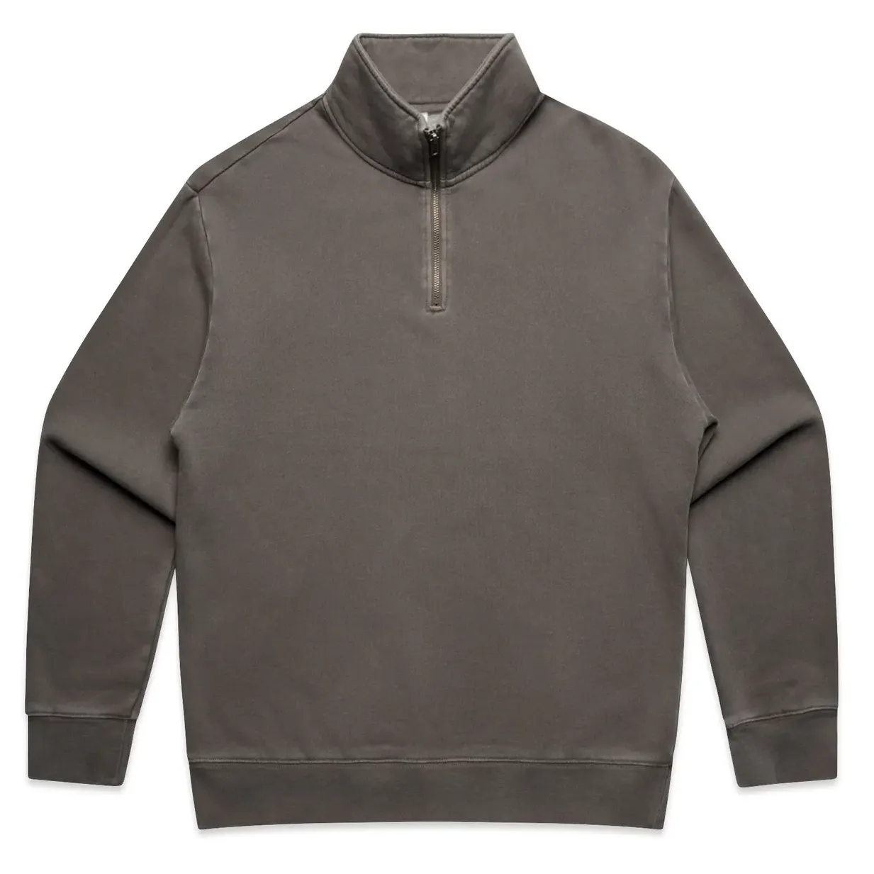 Front Flat Lay Of ASColour Relax Faded Half Zip.