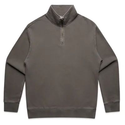 Front Flat Lay Of ASColour Relax Faded Half Zip.