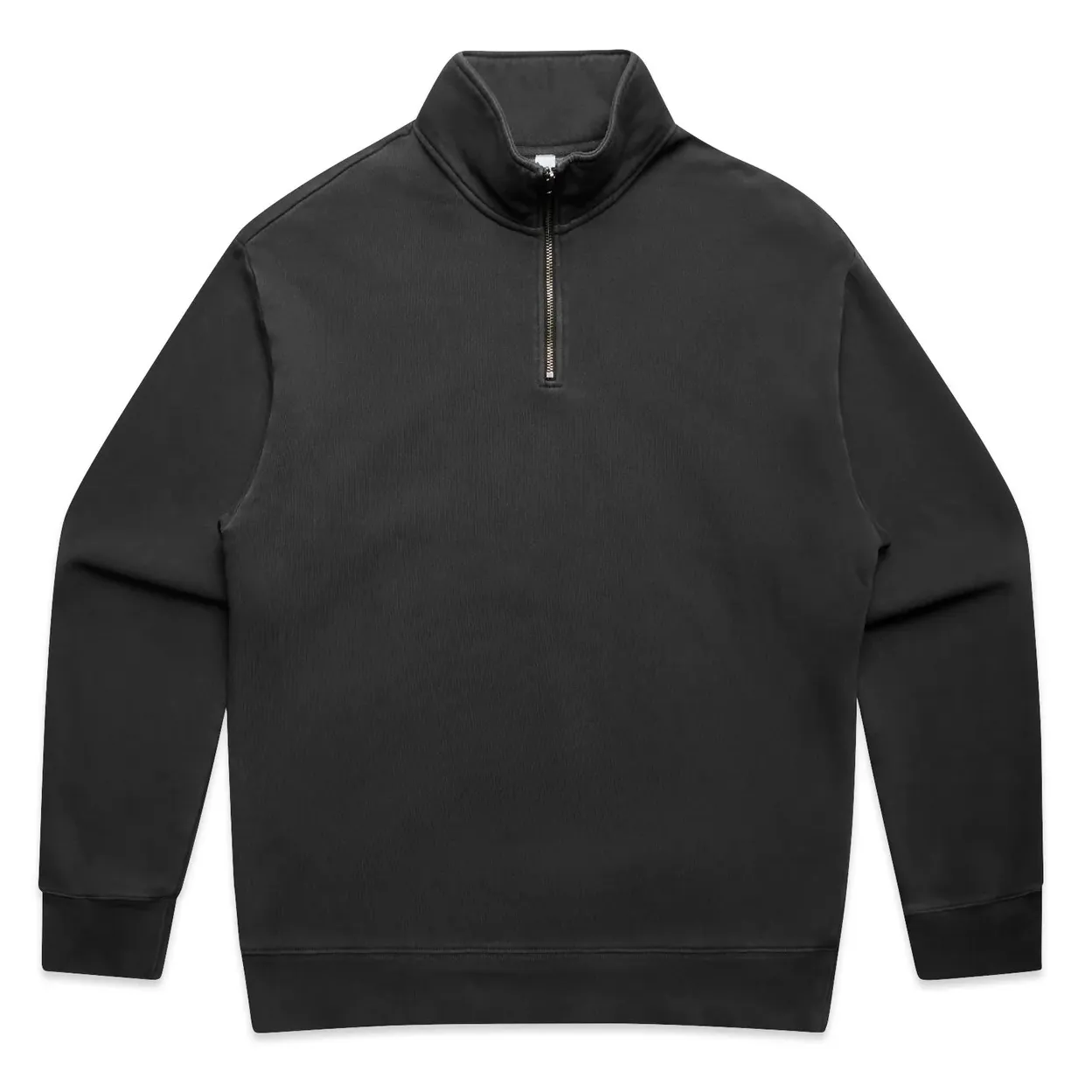 Front Flat Lay Of ASColour Relax Faded Half Zip.