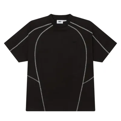 Front View Of OBEY Contrast Stitch Tee.