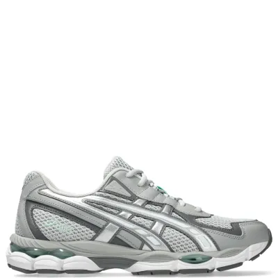 Opposite side view of ASICS GEL-NYC 2055 Concrete Carbon retro-inspired running shoe