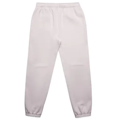 AS Colour orchid track pants flat lay front with tapered leg and elastic cuffs