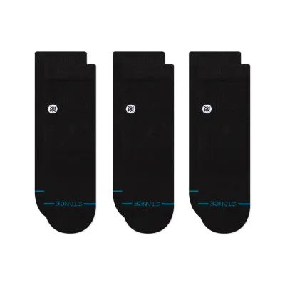 STANCE ICON QUARTER SOCKS 3-PACK
