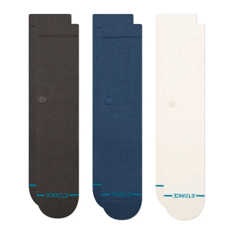 STANCE ICON 3-PACK CREW SOCKS
