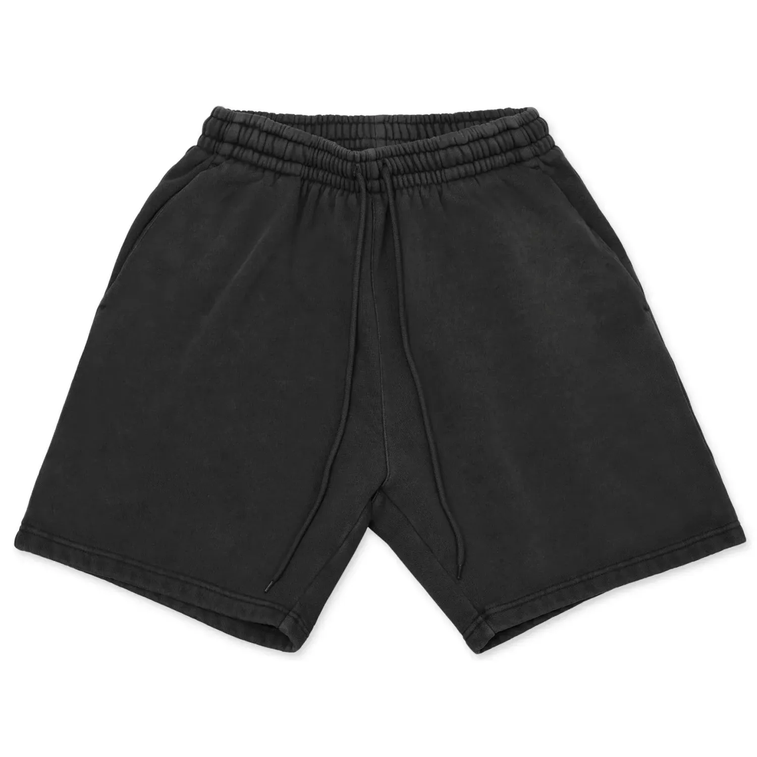 Cotton Collective Dunk short in vintage black with drawstring waist, soft fleece fabric, and relaxed fit