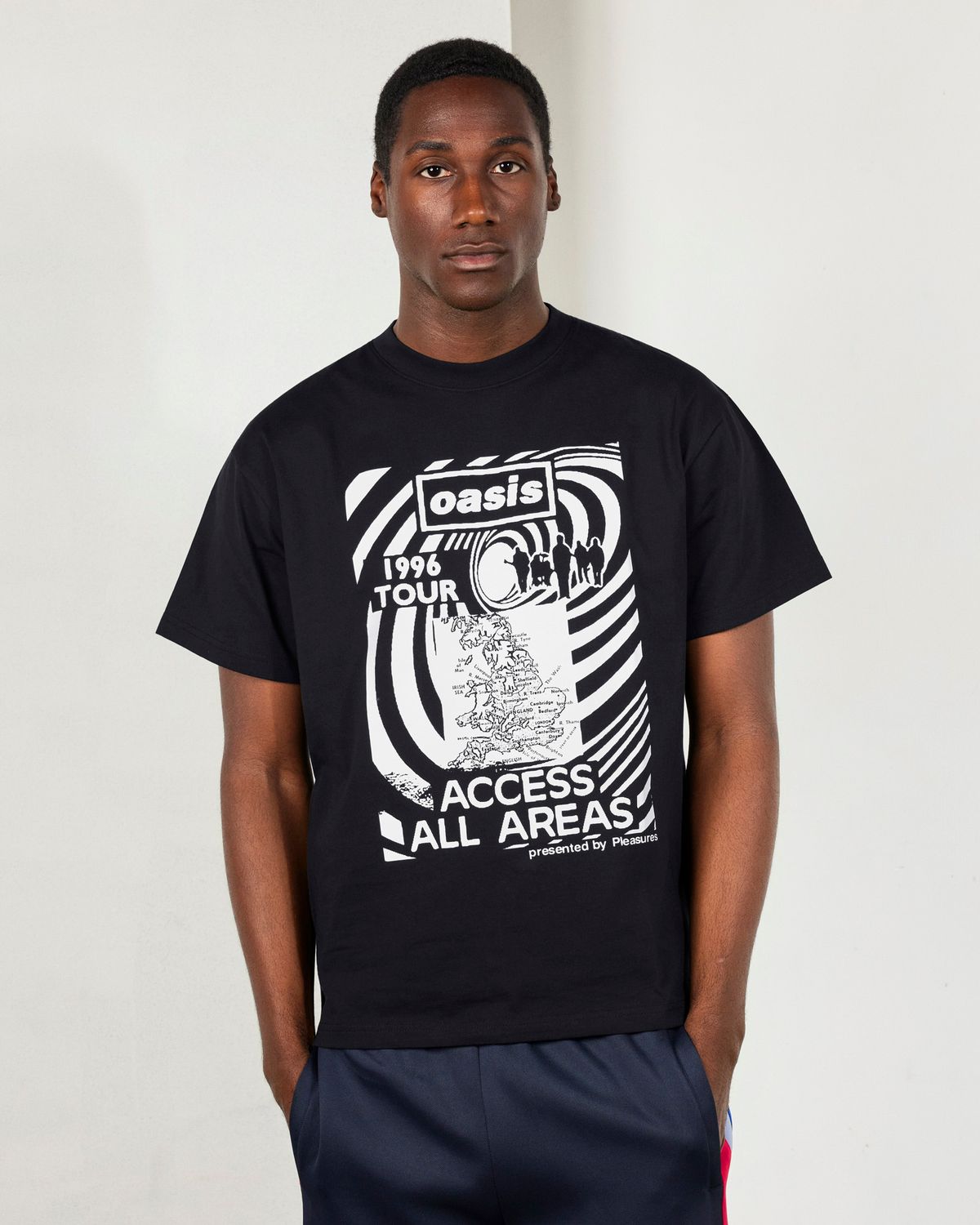 Pleasures x Oasis All Access Tee Black
