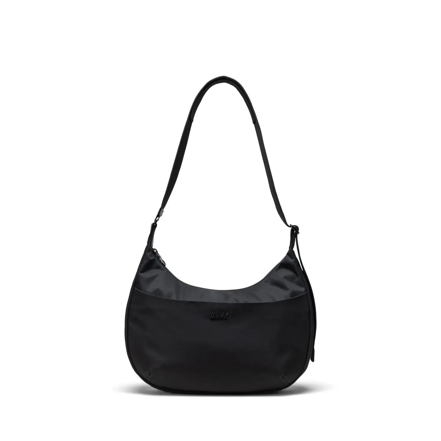 Herschel Yara shoulder bag in black with adjustable strap and metal logo