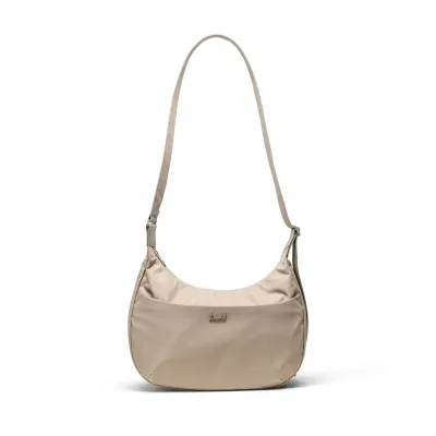 Herschel Yara shoulder bag in vintage khaki with adjustable strap and metal logo