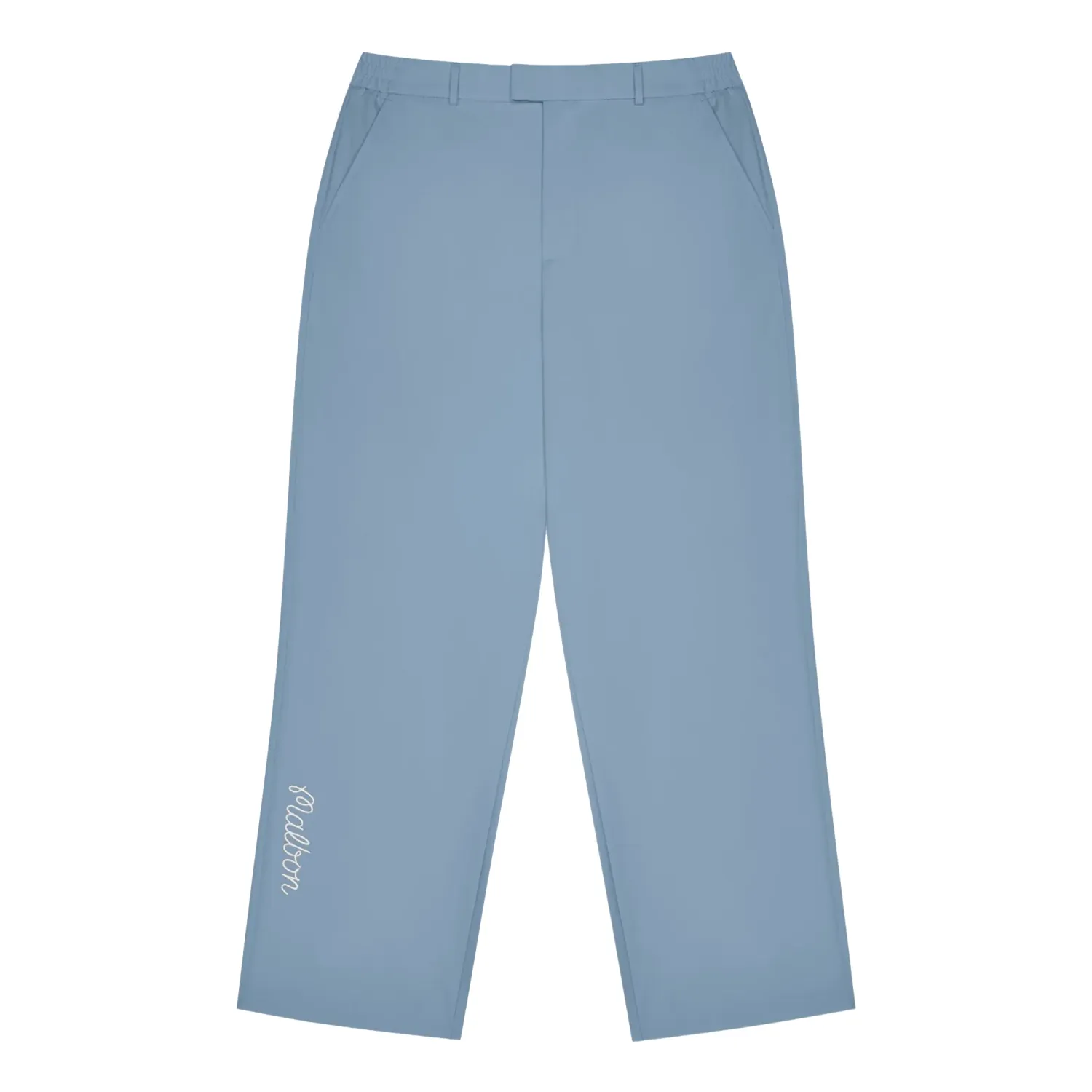 Flat front product shot of Malbon Golf Magnolia Pant in Windward Blue

