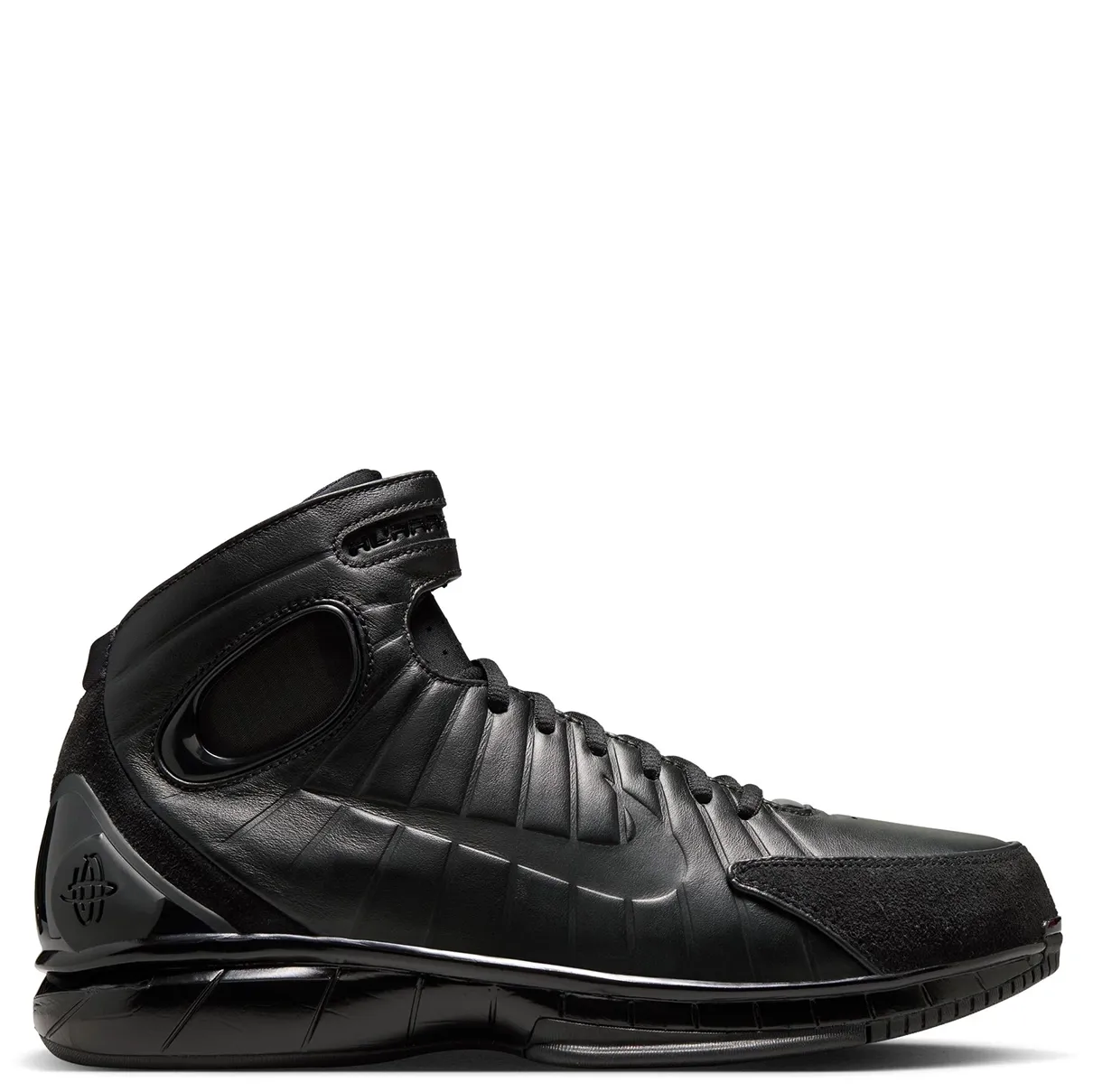 Medial side view of Huarache 2K4 OT with perforations and streamlined paneling