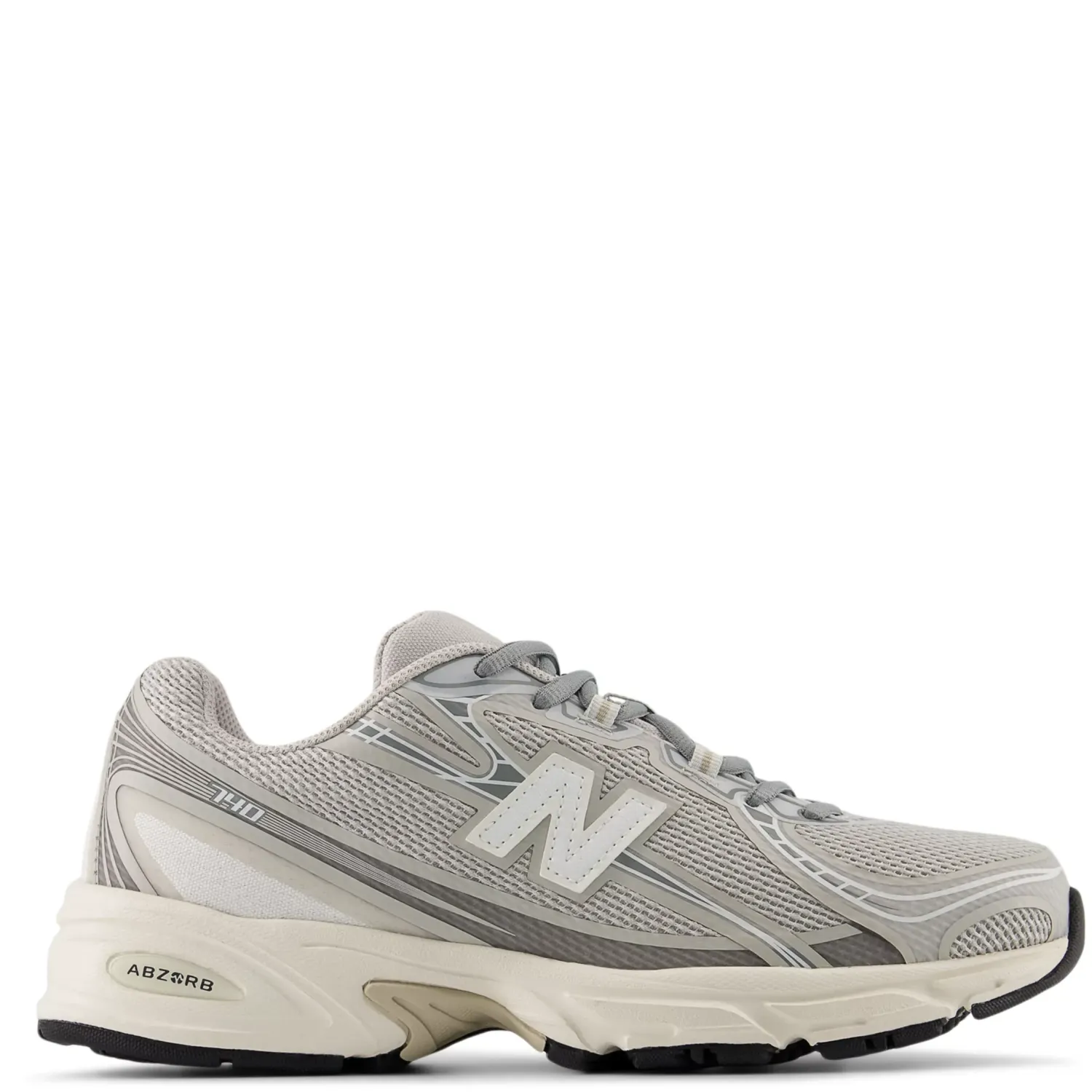 New Balance 740 slate grey sneaker lateral side view