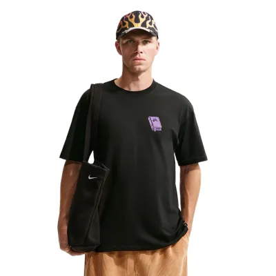Front view of Nike SB Skate Spots Tee with relaxed fit and small chest graphic