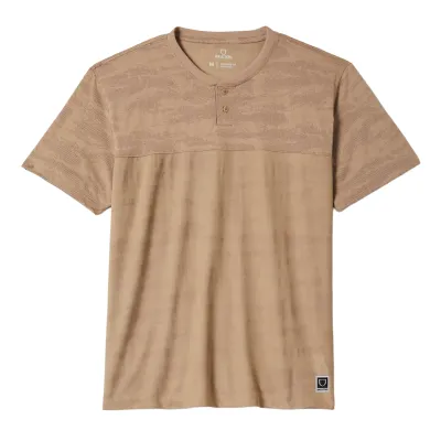Flat lay front view of Brixton Journey Henley in Desert Tiger Camo