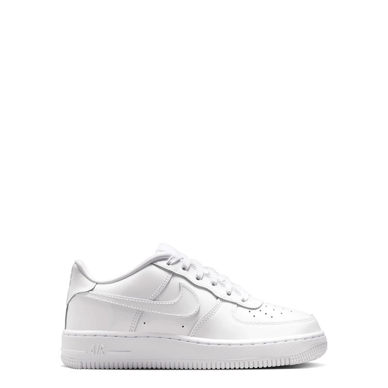 Medial side profile of Nike Air Force 1 GS Patent Leather sneaker
