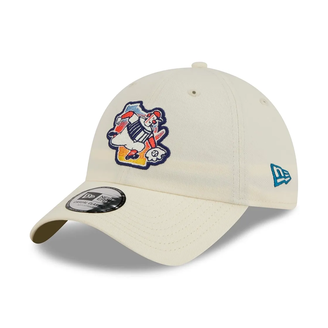 New Era Milwaukee Brewers City Connect Casual Classic adjustable hat in off white with Barrel Man logo