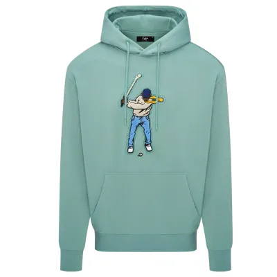 Front view of Eastside Golf Core Hoodie with Swingman chest graphic