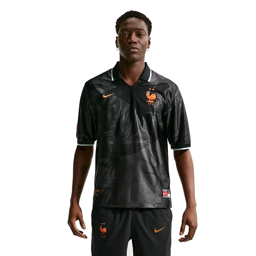 Front view of Nike France Energy Dri-FIT jersey with FFF crest and Nike logo.