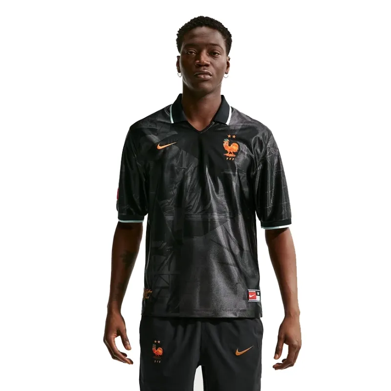 Front view of Nike France Energy Dri-FIT jersey with FFF crest and Nike logo.