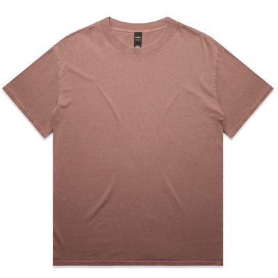 AS Colour Heavy Faded Tee in pink shown from the front with relaxed fit and wide neck ribbing.