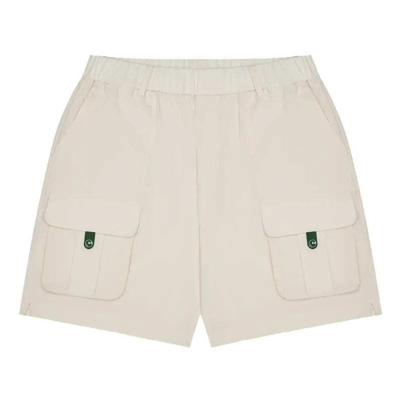 MALBON GOLF BASS CLUB SEERSUCKER WINDSHORT Front product image of the Malbon Golf Bass Club Seersucker Windshort in Ivory.