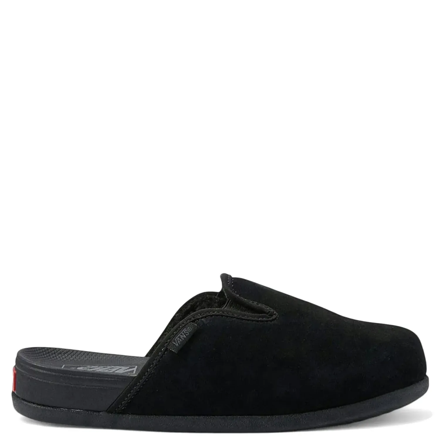 Opposite side profile of Vans Harbor Mule VR3 in black suede