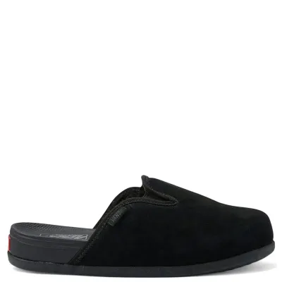 Opposite side profile of Vans Harbor Mule VR3 in black suede