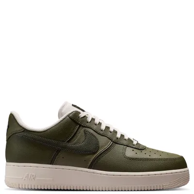 Medial side profile of Nike Air Force 1 '07 LV8 with layered leather panels.