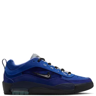 Medial side profile of Nike SB Air Max Ishod with Wair branding and layered upper