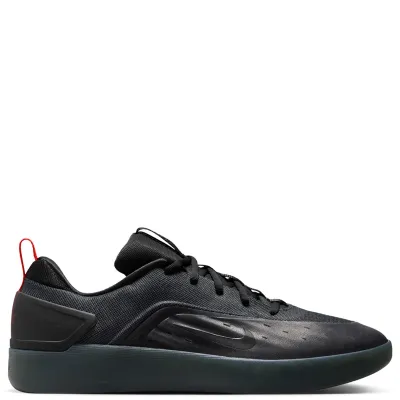 Medial side profile of Nike SB Zoom Nyjah 4 featuring breathable mesh and sculpted overlays