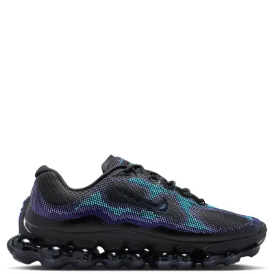 Medial side view of the Air Liquid Max showing textured mesh, a black Swoosh and sculpted Air sole.